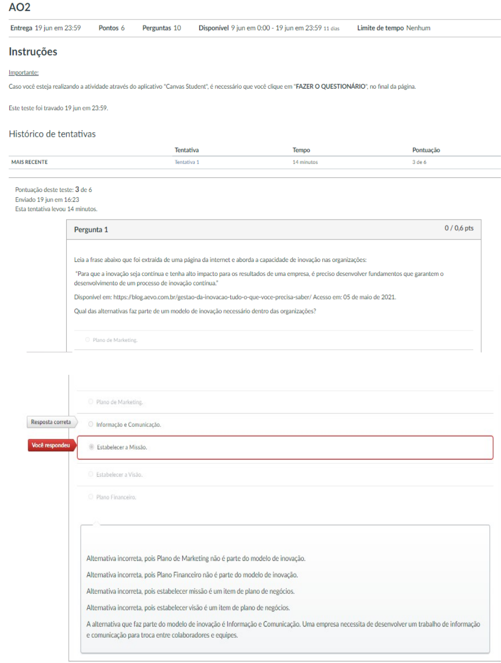 AO2 Inovação e novas tecnologias FAM - Inovação Tecnológica
