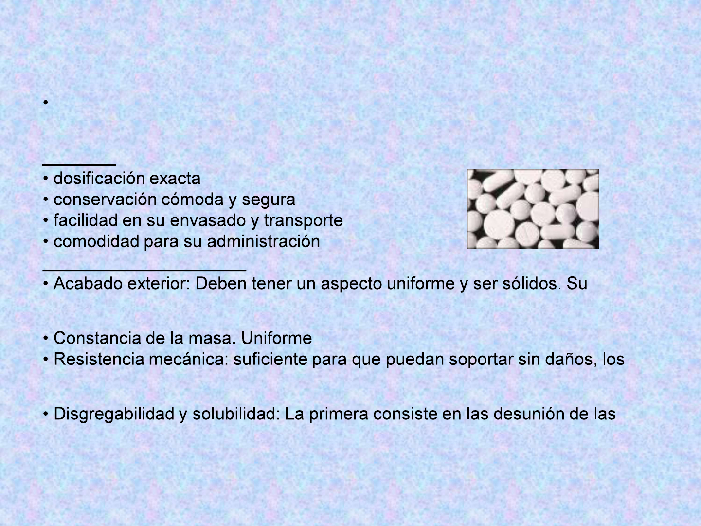 tipos formas farmaceuticas - Farmacología I | Studenta