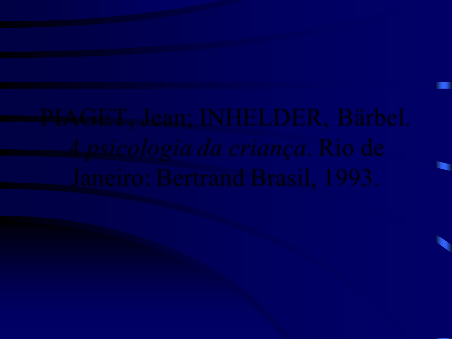 PIAGET J. INHELDER B. O desenho. In A Psicologia da Crian a