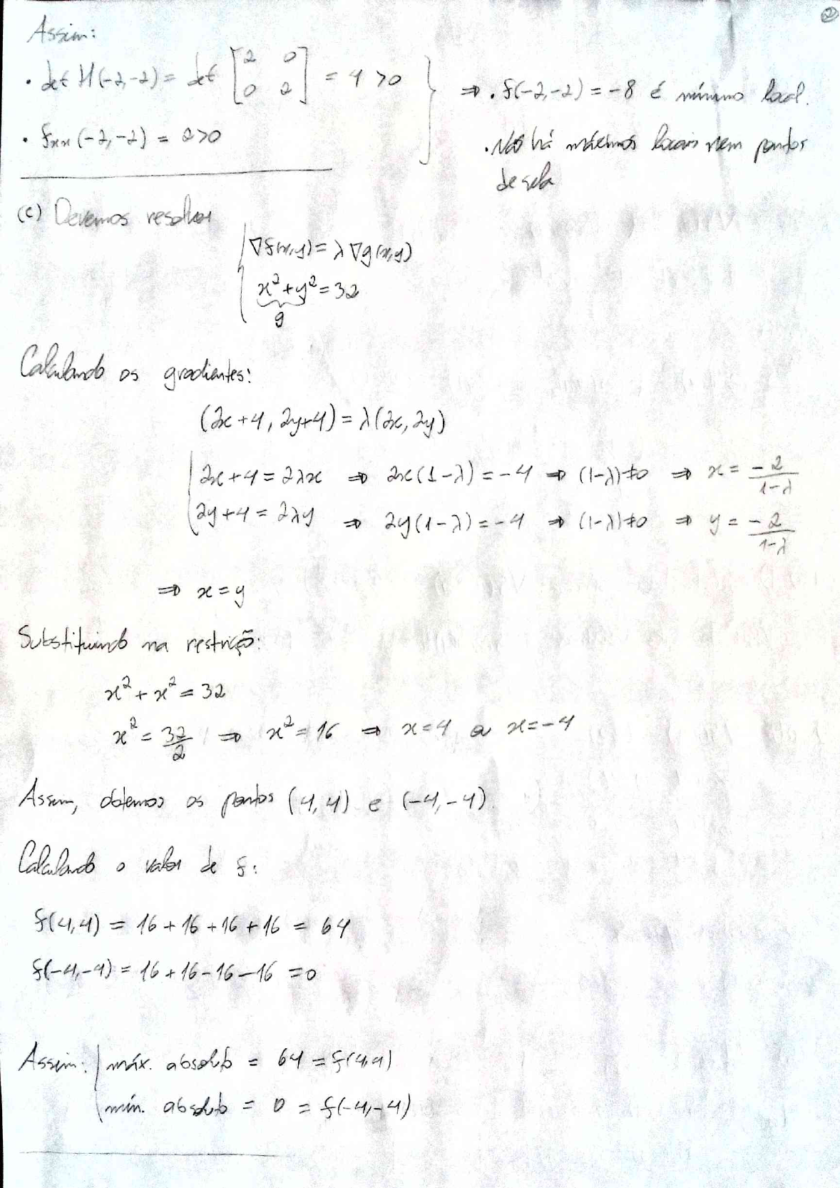 Gabarito P2 Calculo 2b 2018 2 Pedro Roberto Turma G Cálculo Ii