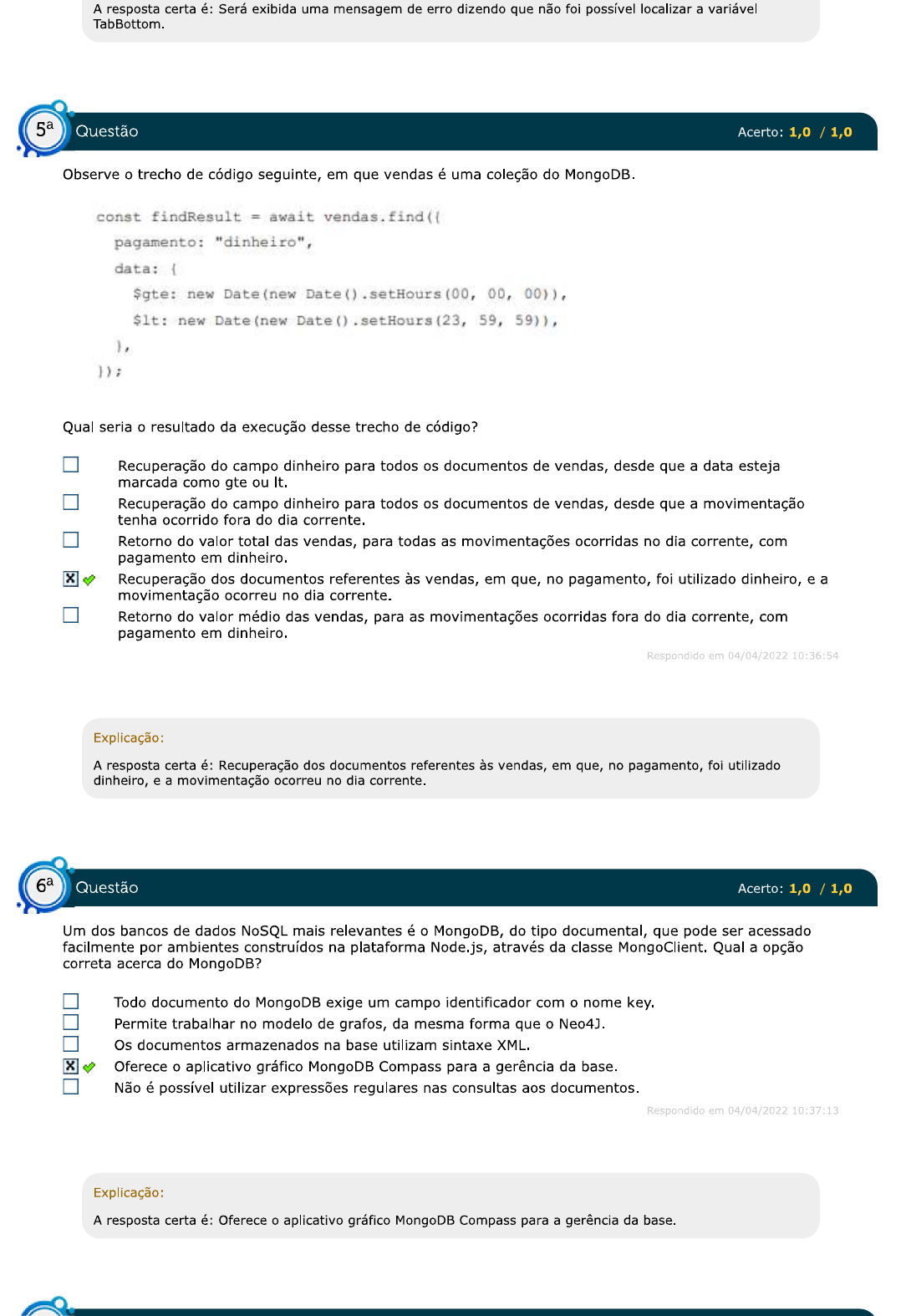 PROGRAMAÇÃO PARA DISPOSITIVOS MÓVEIS EM ANDROID SIMULADO AV1 ...