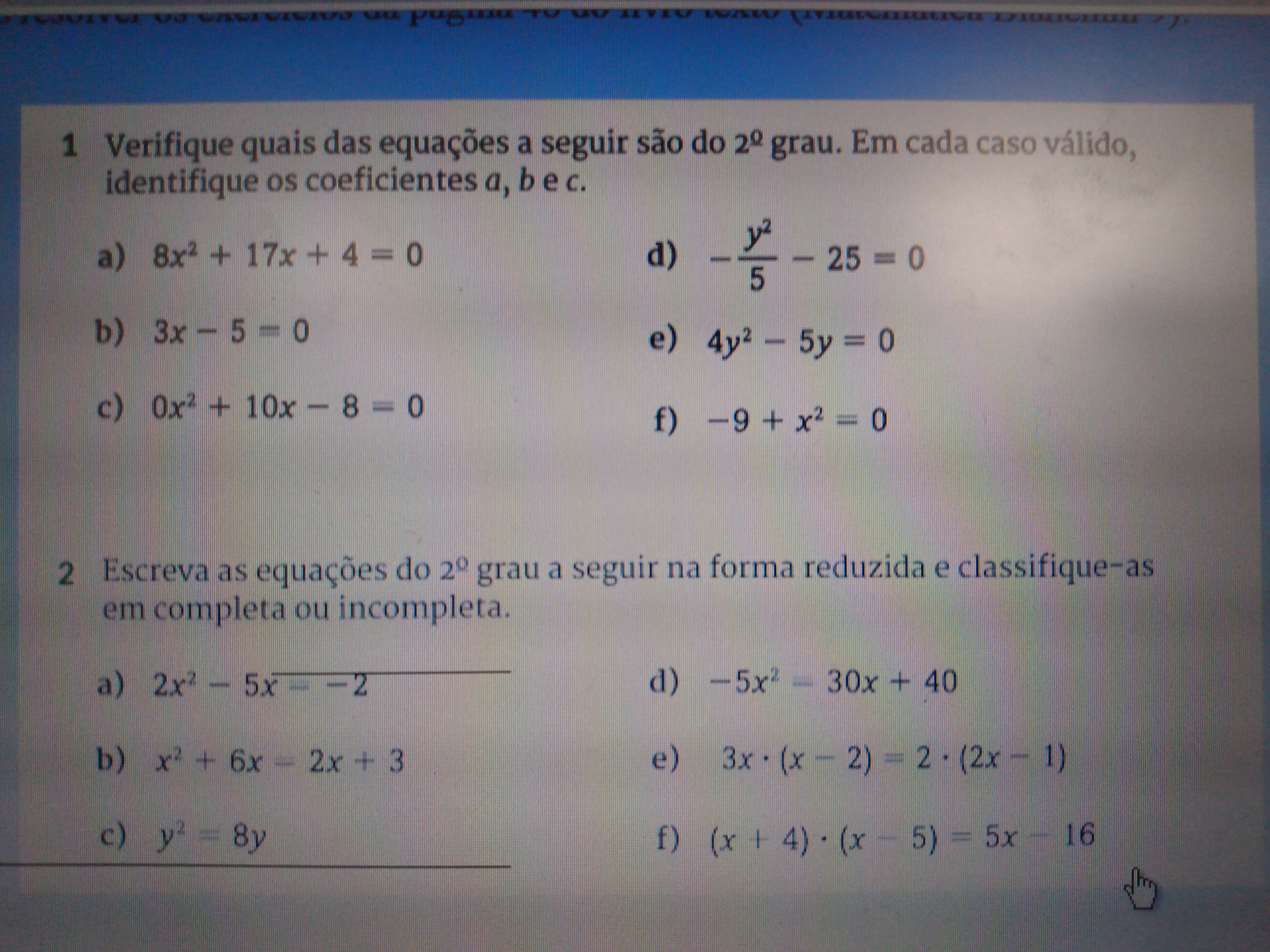 ✨ Quiz de Matemática Acerte essas perguntas de Equação do 2° Grau #equ