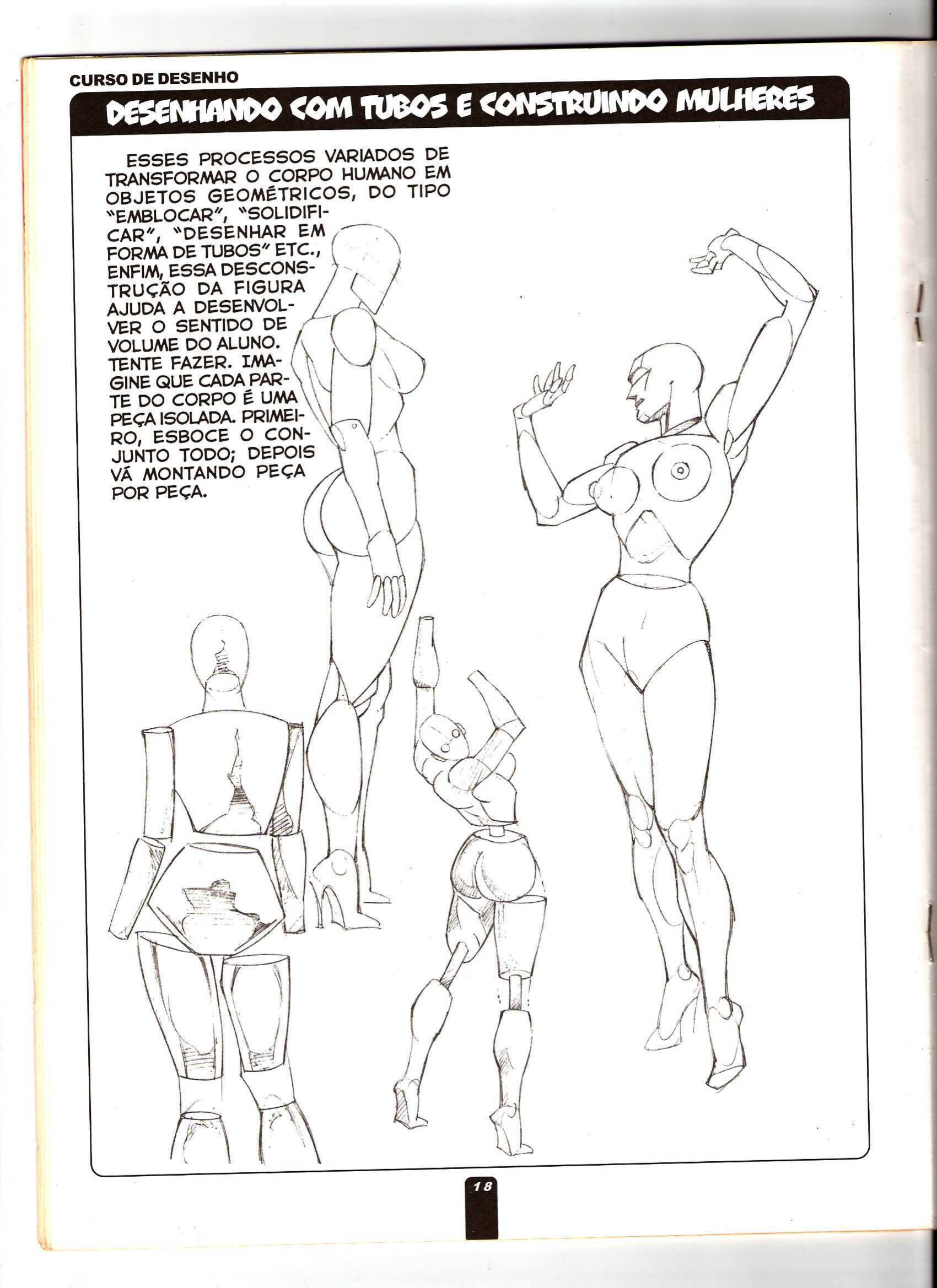 Grátis: Como Desenhar Mulheres Curso Básico de Desenho Vol 1 - Material  Claro e Objetivo em PDF para Estudo Rápido, image size:1700x2338