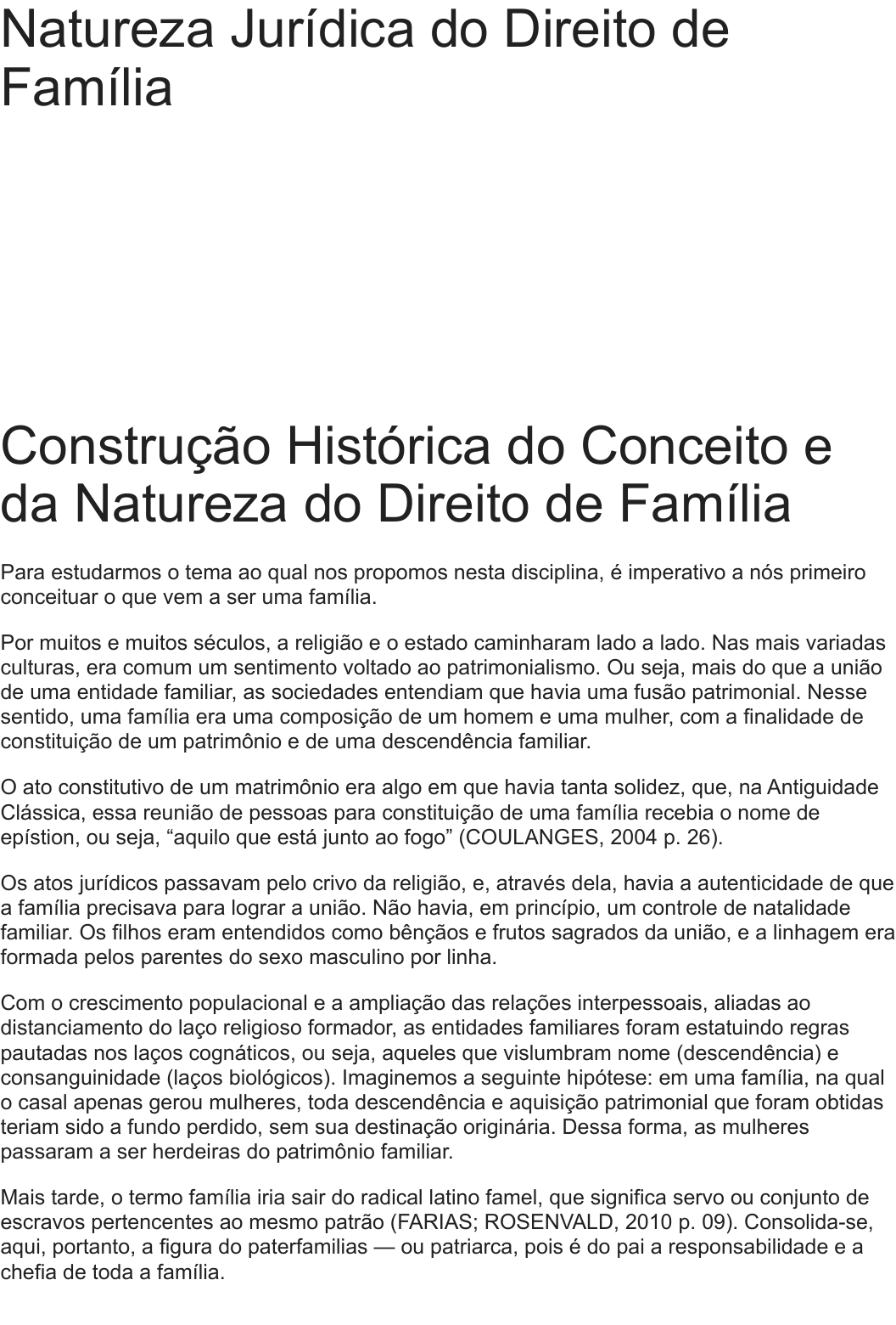 Natureza Jurídica do Direito de Família - Direito de Família e Sucessões