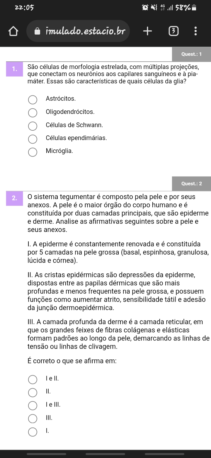 Simulado Histologia E Embriologia