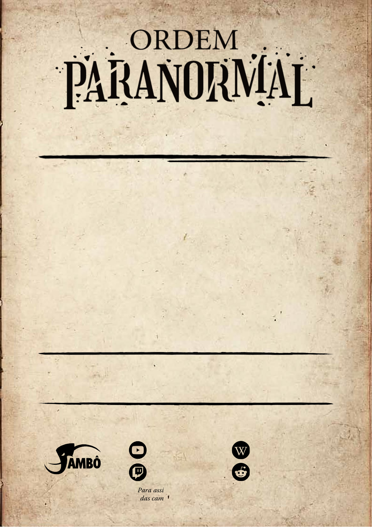 Procura-se Jogadores de Ordem Paranormal (Mesa Paga)