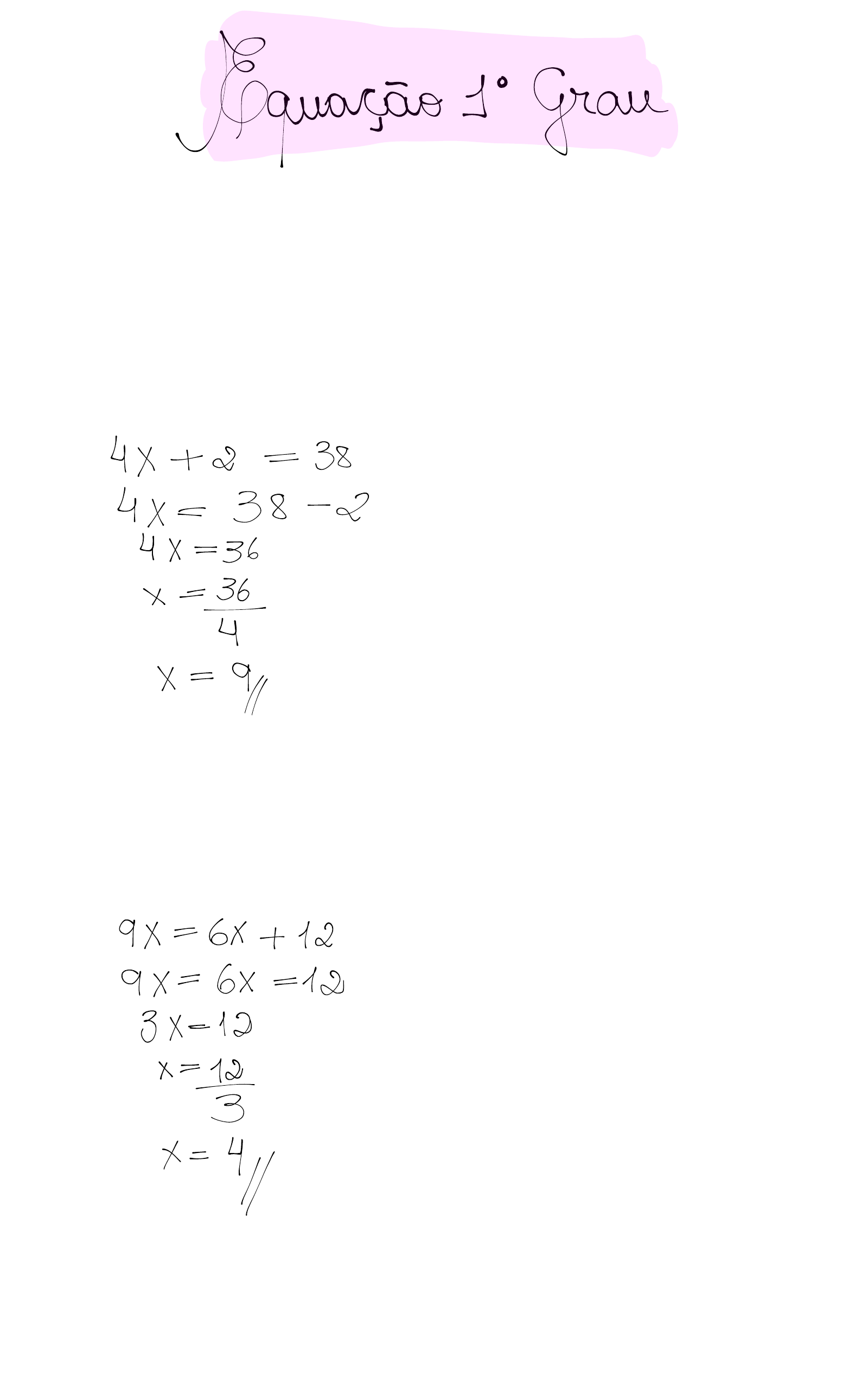 EQUAÇÃO do 1ºGRAU com DUAS incógnitas, Matemática Básica