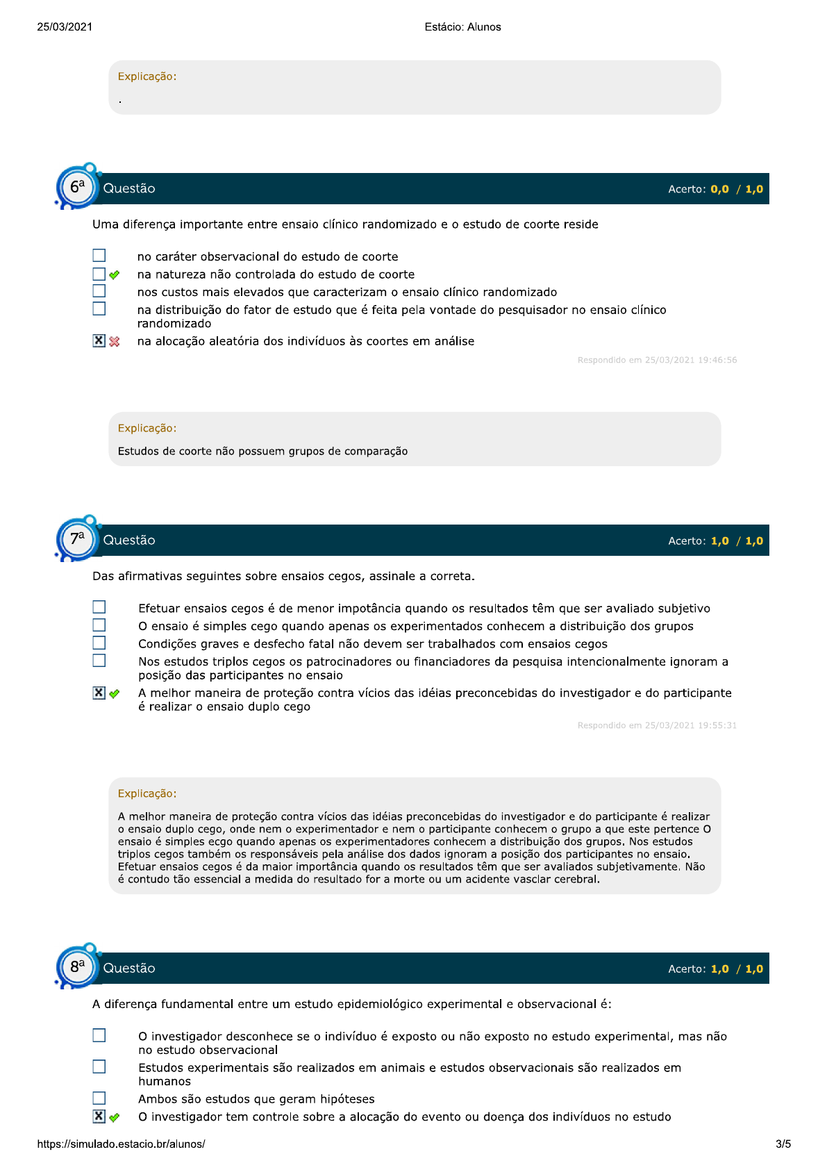 Simulado Av Fundamentos De Estatistica E Epidemiologia Estacio Hot Sex Picture 5017