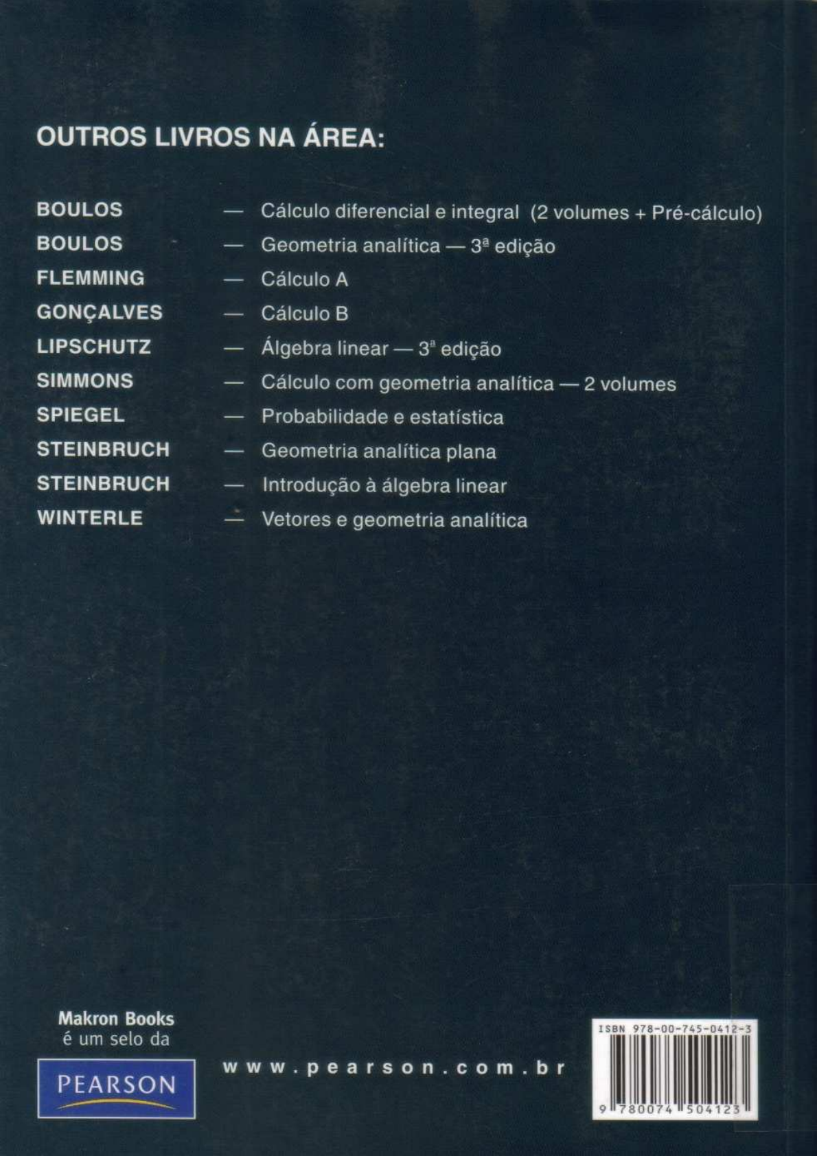 Algebra Linear - Alfredo Steinbruch - Álgebra Linear I