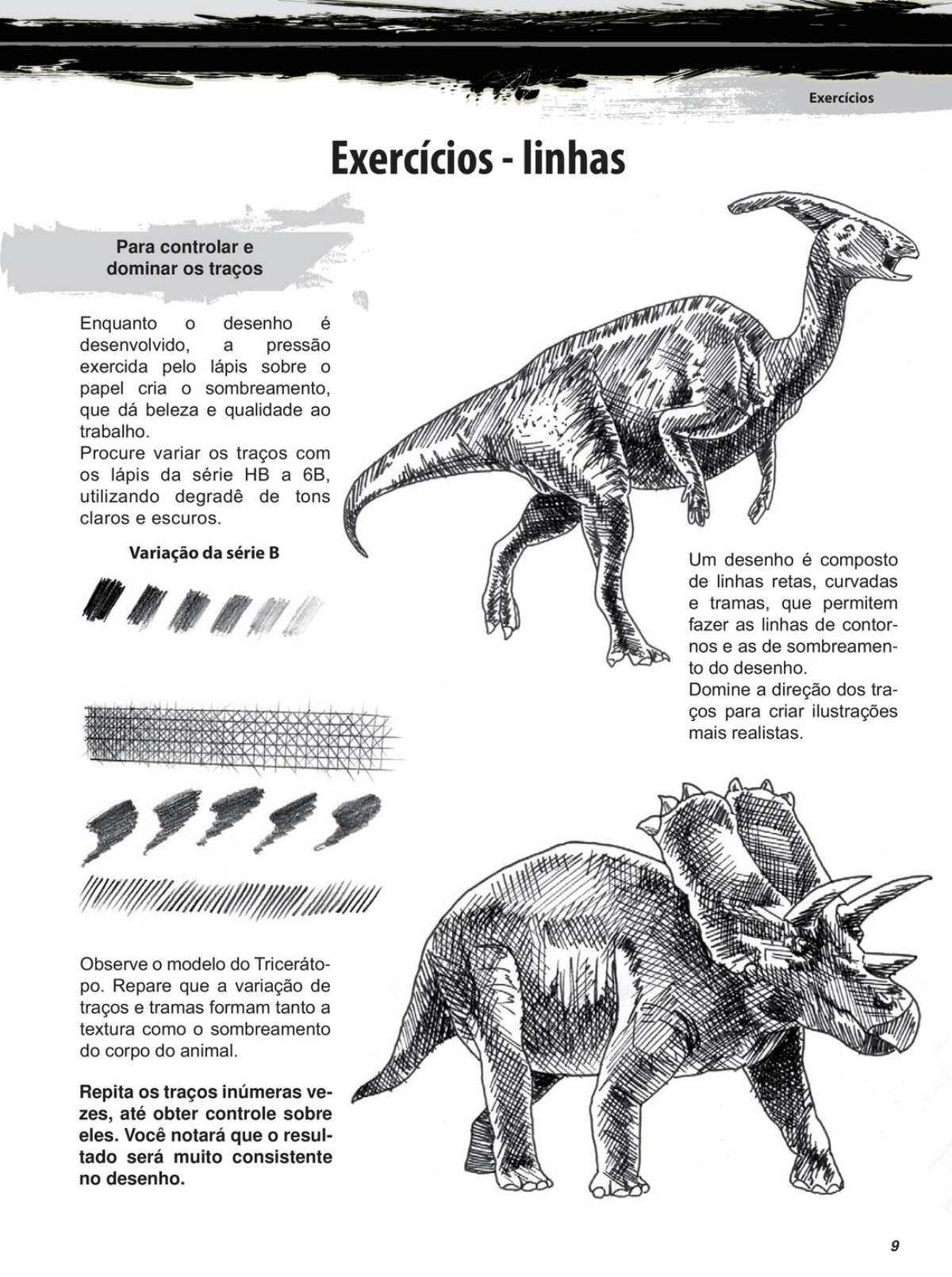 Guia Curso Básico de Desenho Dinossauros - umlivro