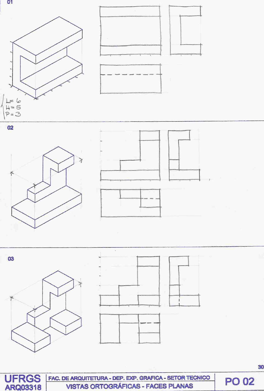 Exercícios com gabarito - Desenho Técnico/Técnicas de representação ...