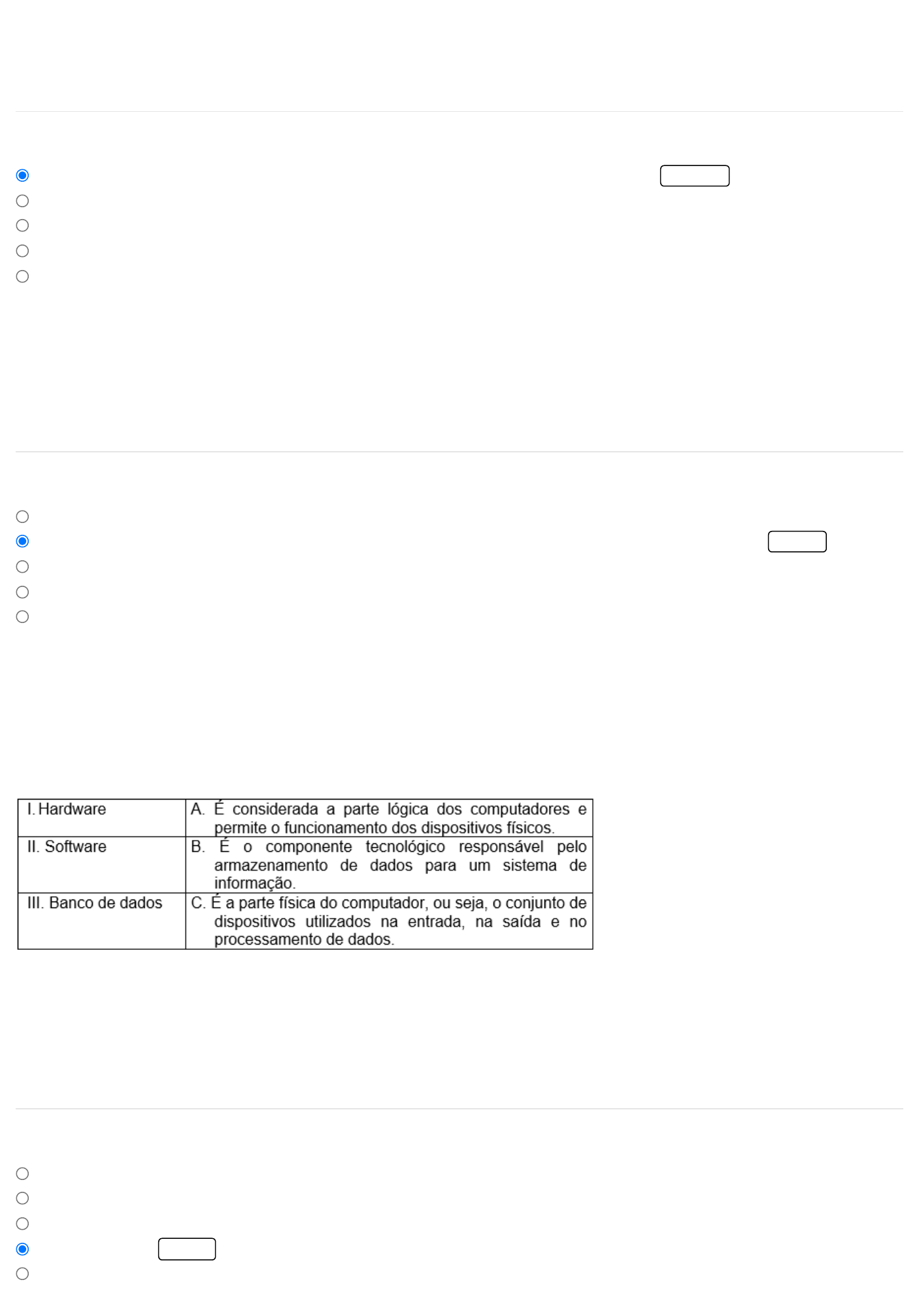 Associe as extensões de arquivos da coluna 1 com os softwar