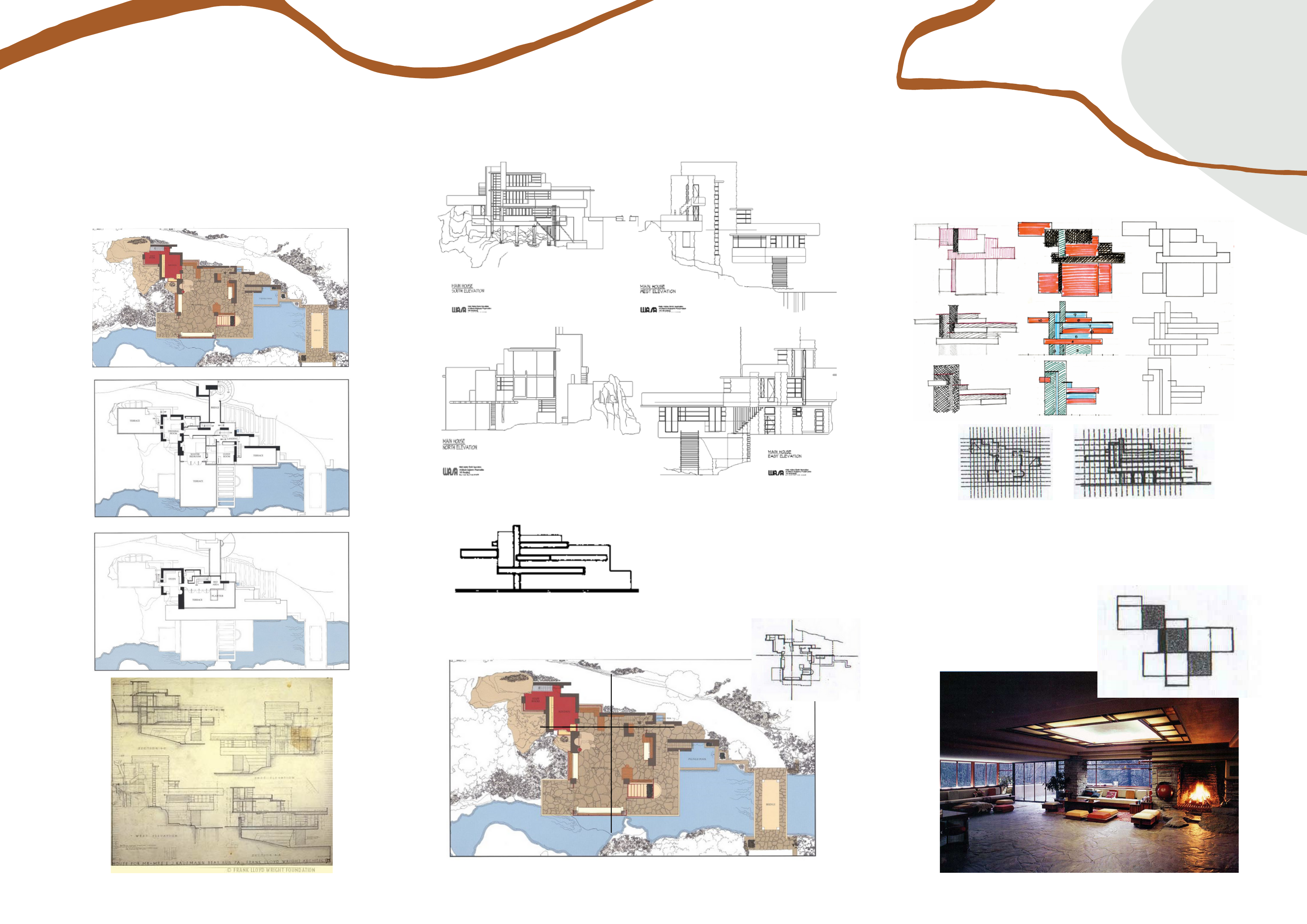 Grátis: ESTUDO DE CASO Casa da Cascata e Robie House - Material Claro e  Objetivo em PDF para Estudo Rápido, image size:3368x2381