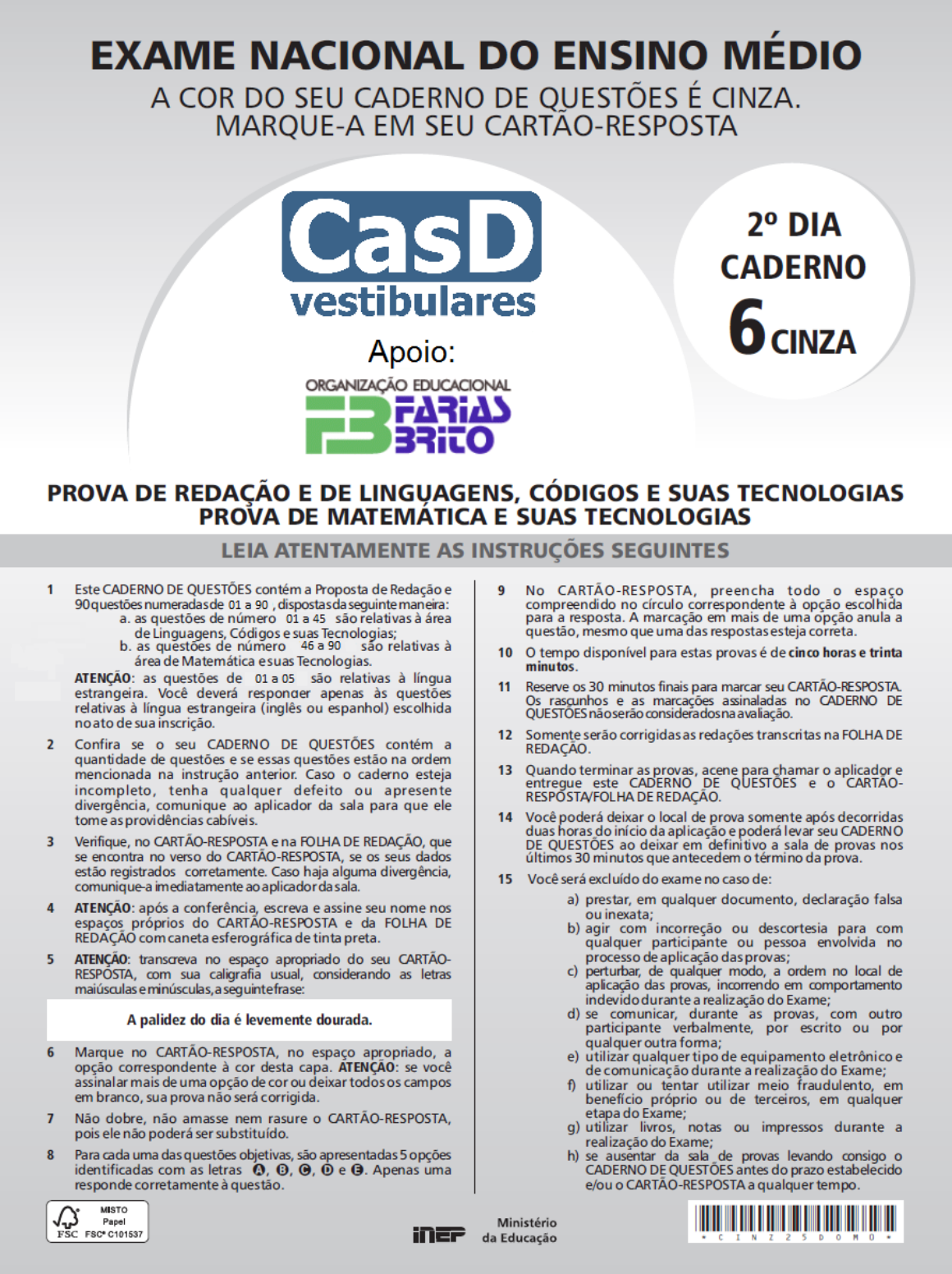 UFF 2012/1 questão 64 - Estuda.com ENEM