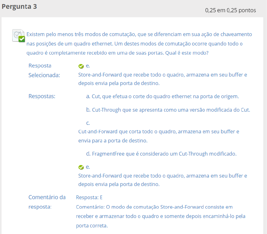 Respostas Questionário IV Fundamentos Redes De Dados E Comunicação ...