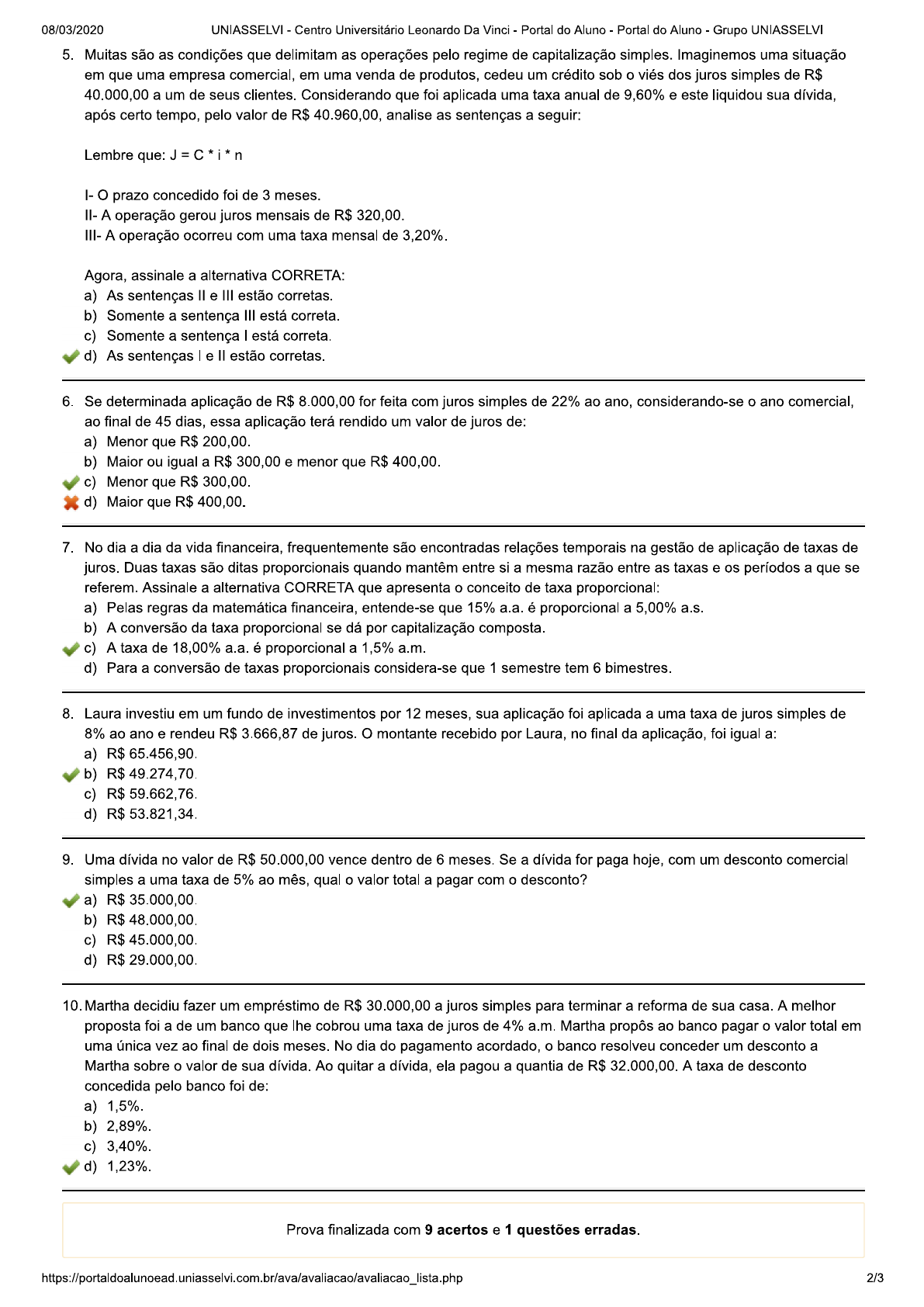 matematica financeira objetiva prova ll Matemática Financeira