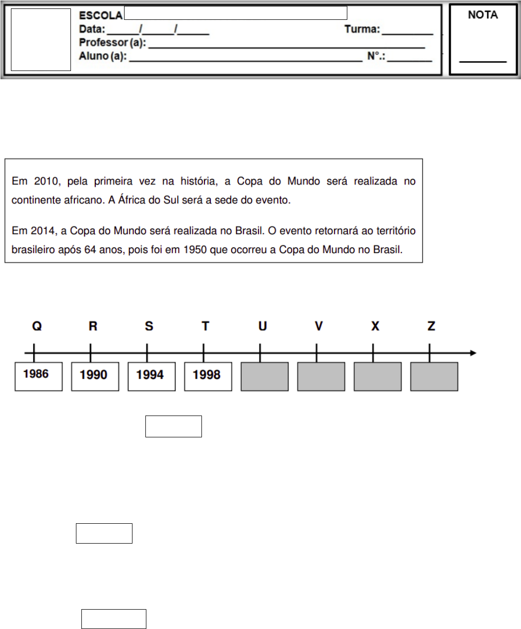 Copa do mundo 2010 matematica