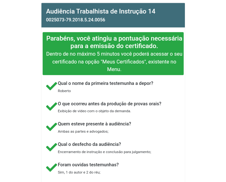 Audi Ncia Trabalhista De Instru O Processo Direito Do Trabalho I