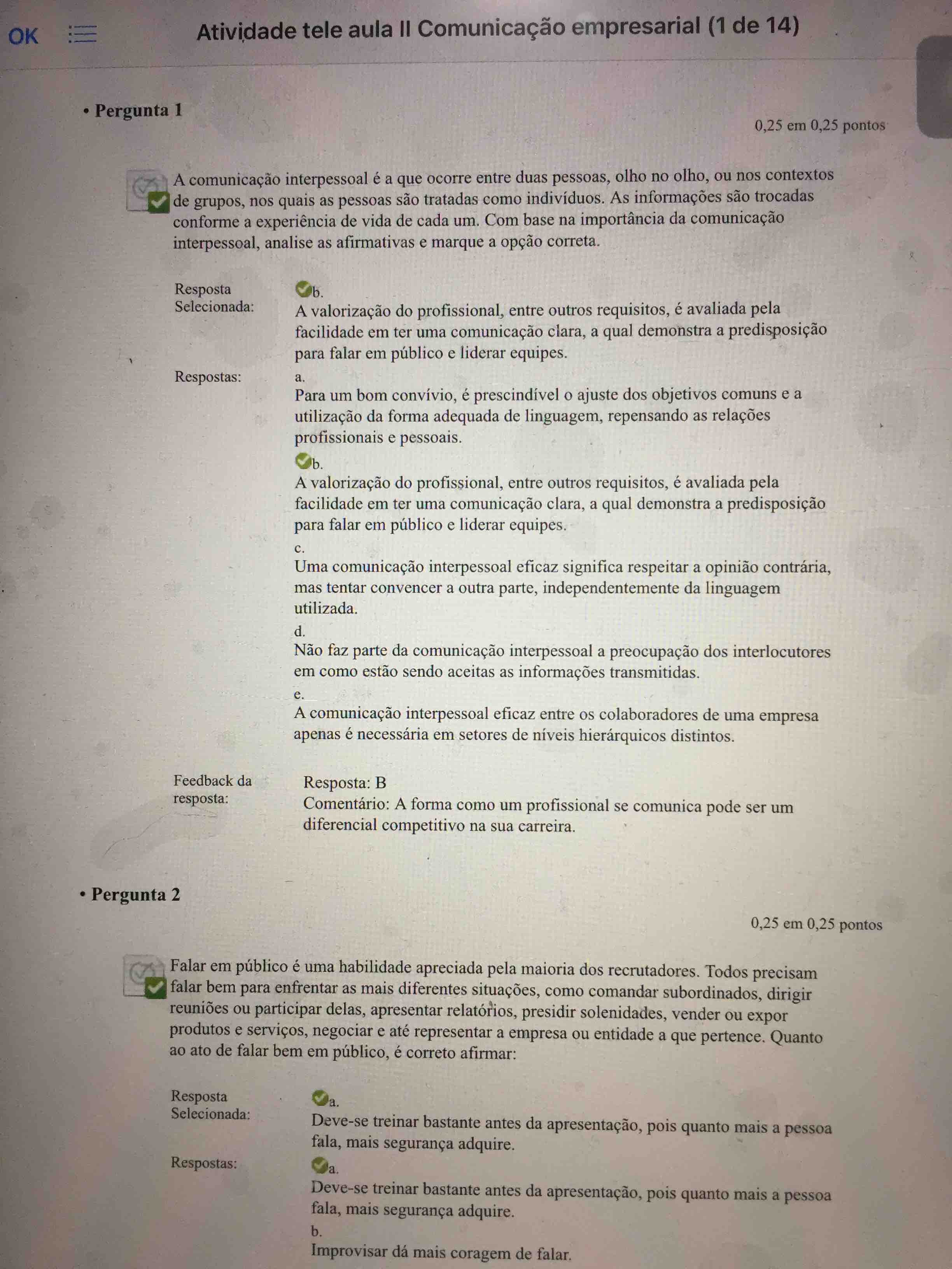 Atividade Comunicação Empresarial - Comunicação Empresarial I