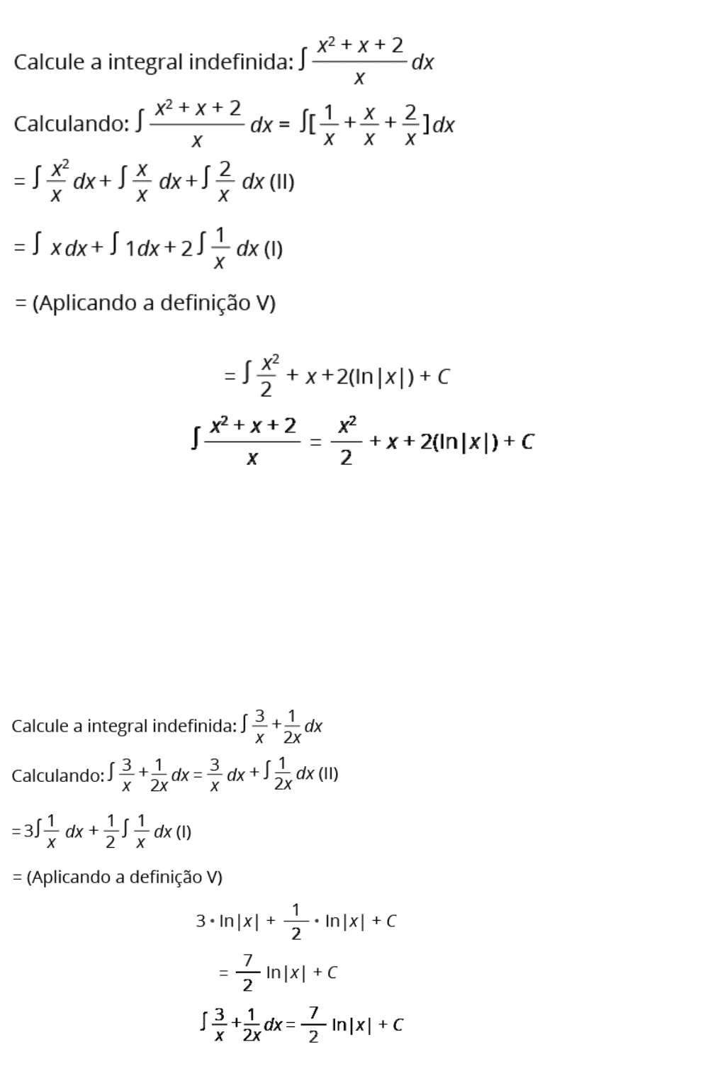 Notação para a integral definida