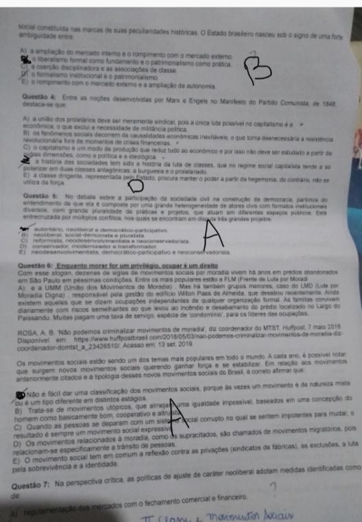 Classes E Movimentos Sociais Classes E Movimentos Sociais