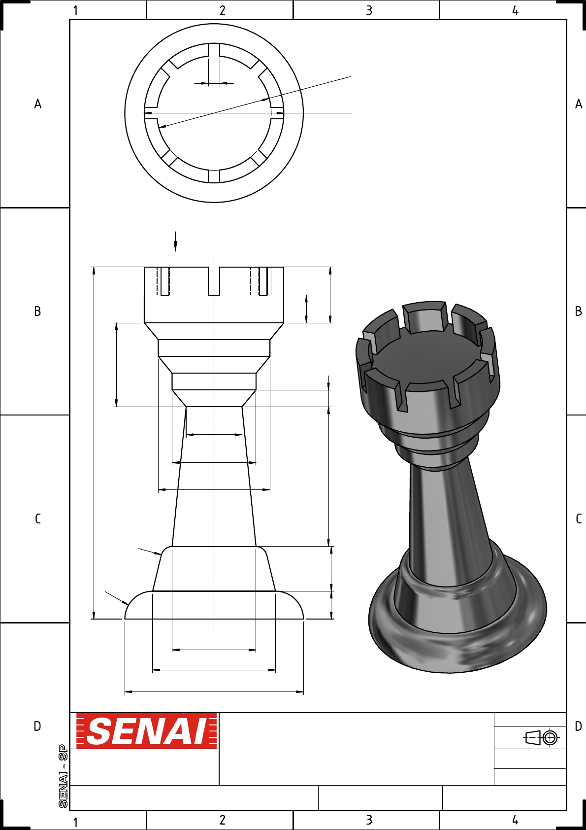 Tutorial FreeCAD Desenho de peão de jogo de xadrez vídeo 16 