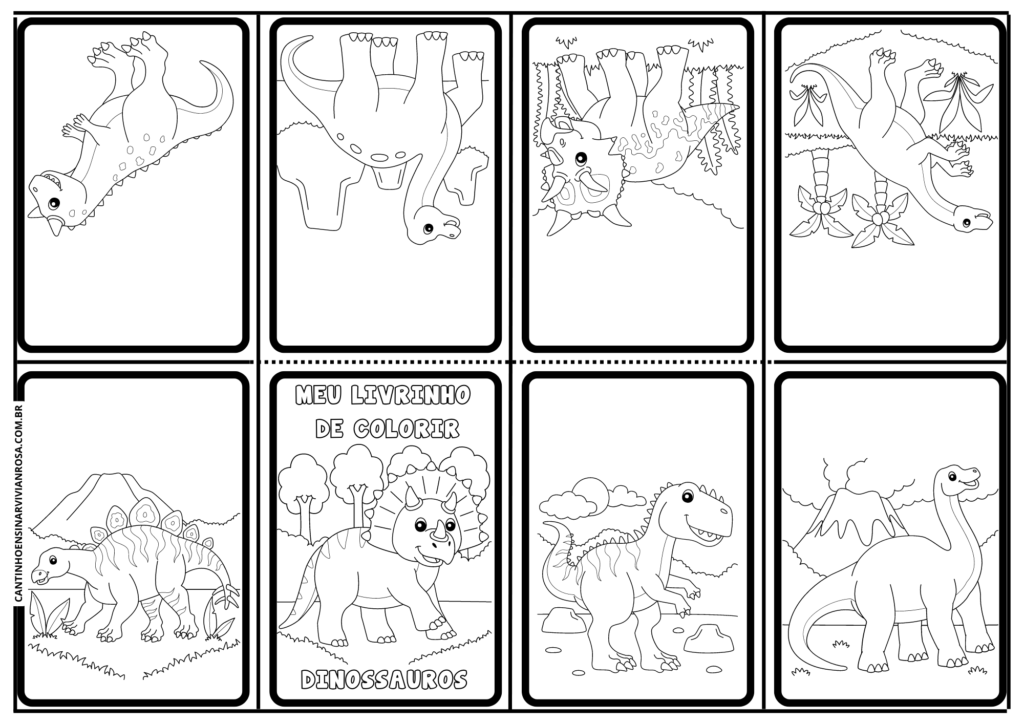 Desenho infantil para colorir - Dinossauro para colorir e imprimir