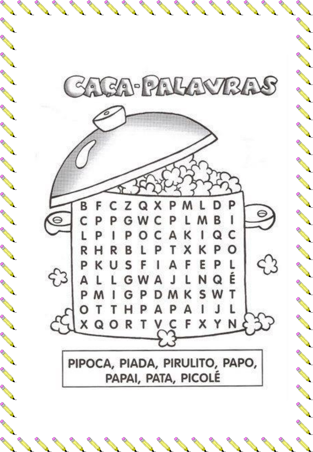 Caça-palavras Infantil