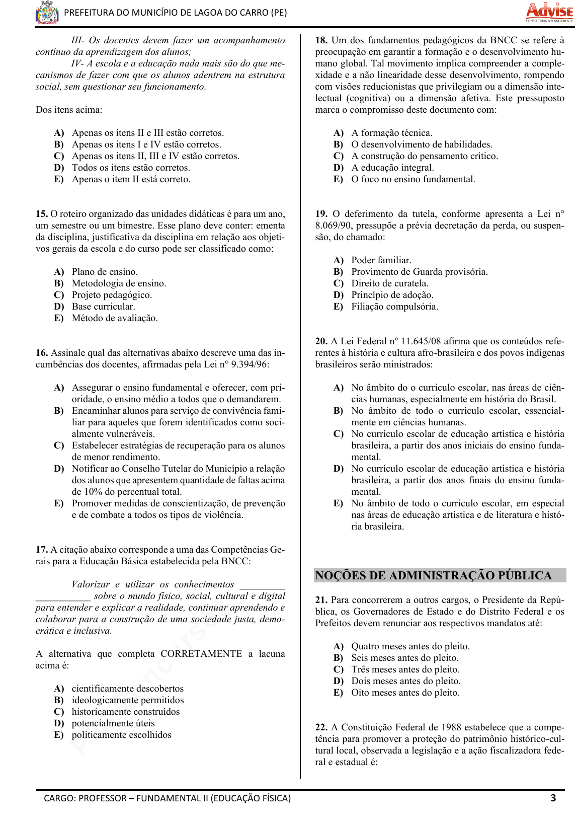 professor fundamental ii educacao fisica - Educação Física