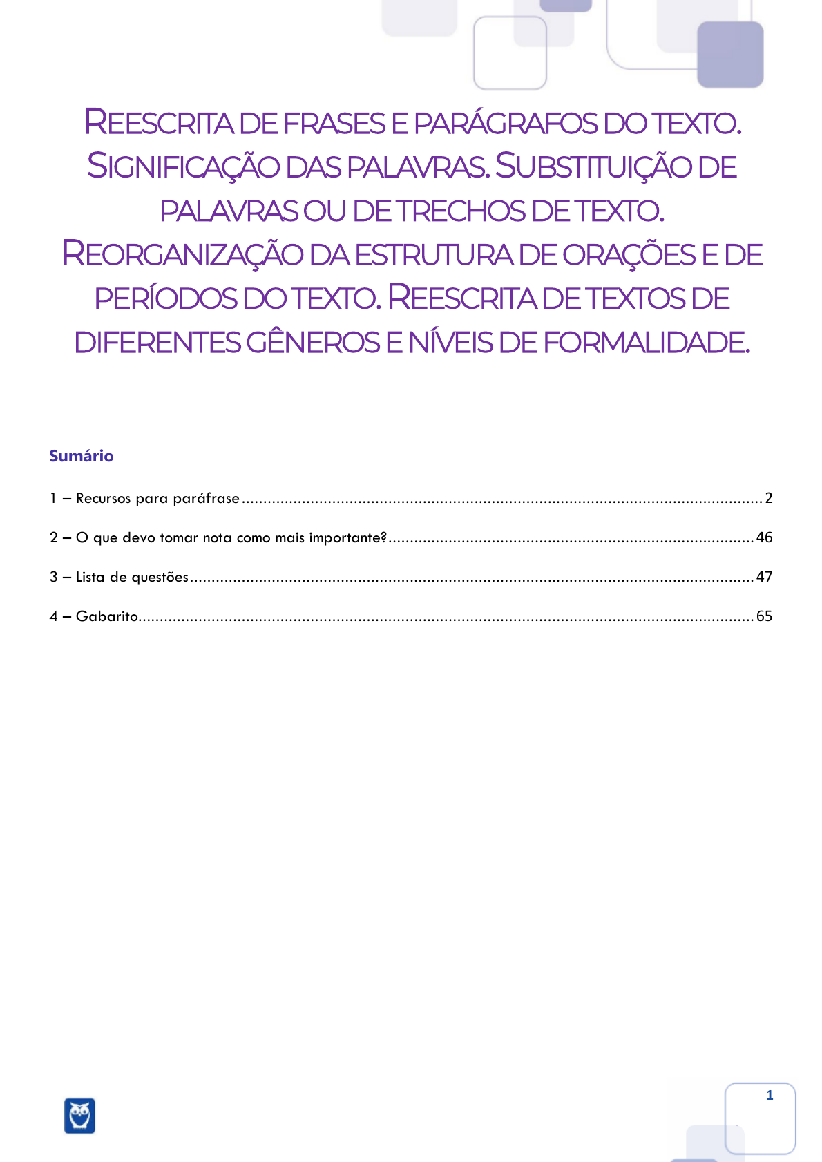 Cartões: SUBSTITUIÇÃO DE PALAVRAS OU TRECHOS DO TEXTO