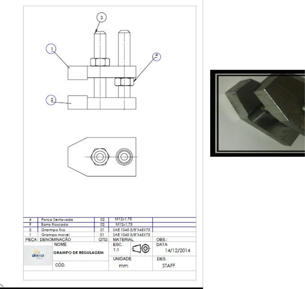 Desenho técnico do motor atuador incremental AG02 - Grunn do Brasil