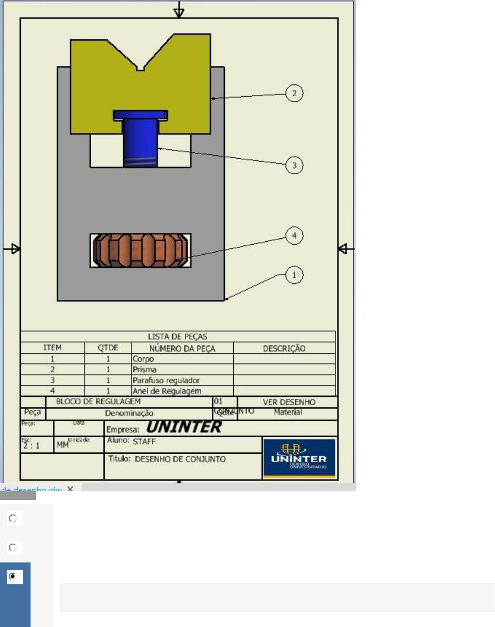 Desenho técnico do motor atuador incremental AG02 - Grunn do Brasil