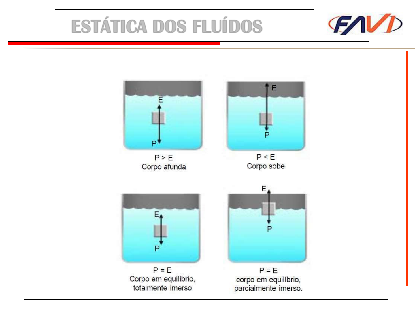 FAVI Estatica dos fluidos p2 - Estática dos Fluídos