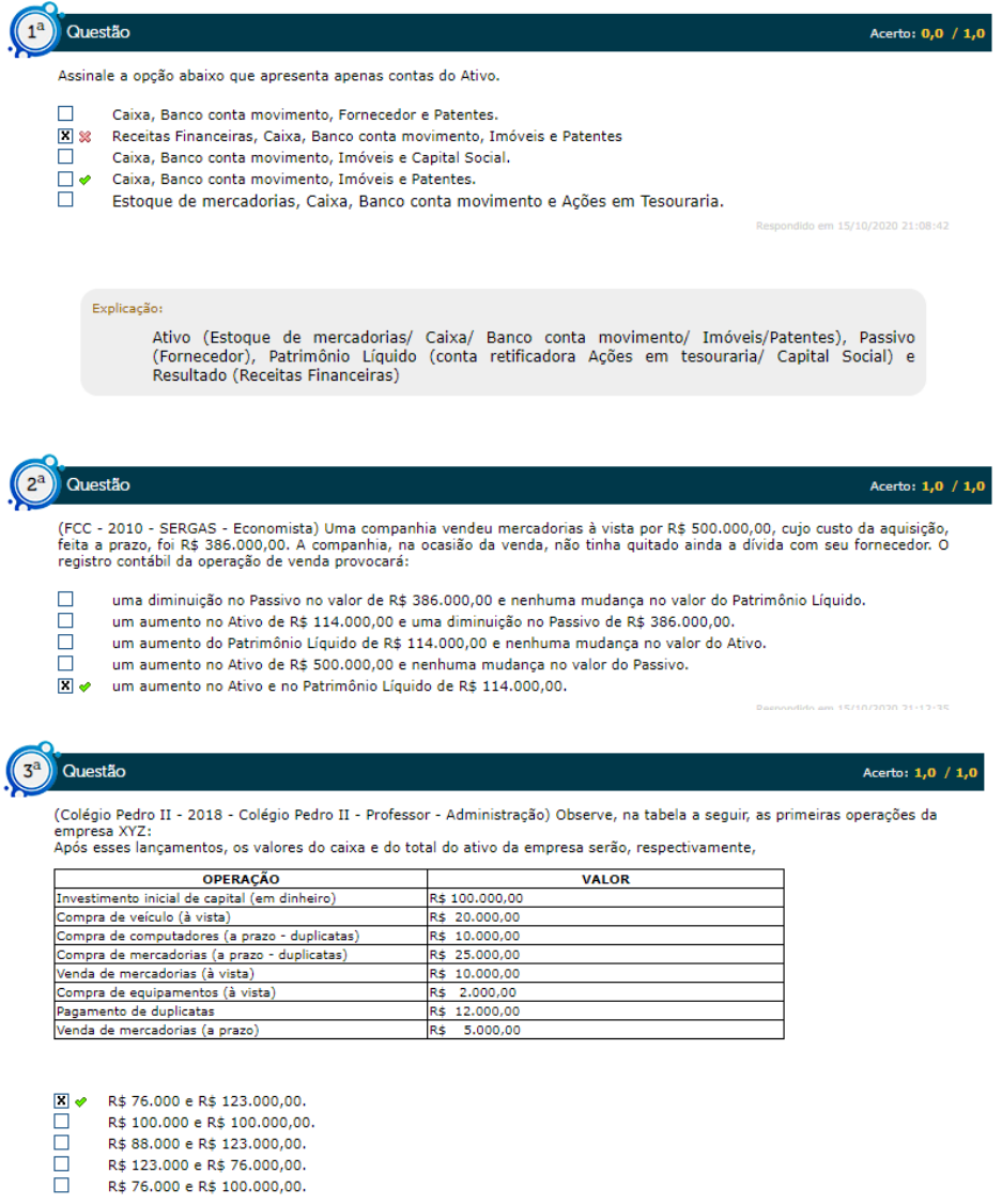 SIMULADO 1 CONTABILIDADE GERAL PDF - Contabilidade Geral