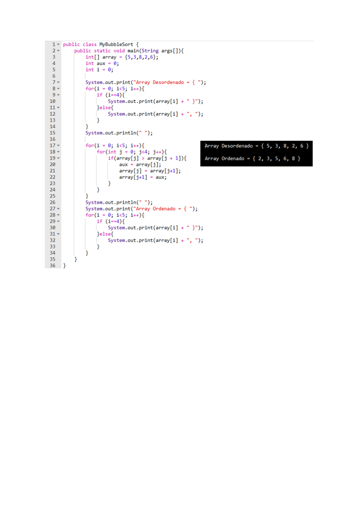 Você sabia?: Ordenação de vetor usando o algoritmo Bubble Sort