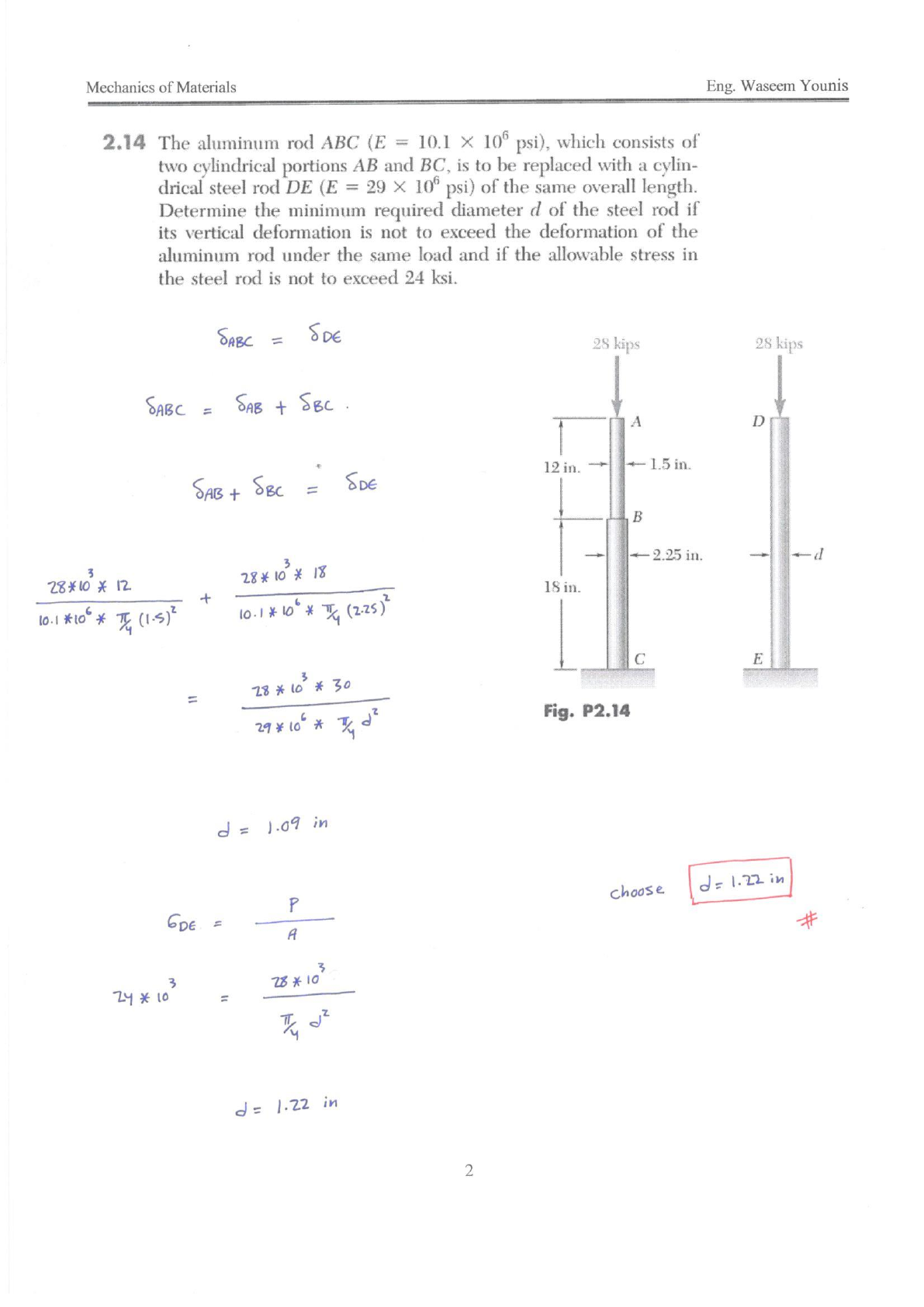Statics and Mechanics of Materials - Solution - Chapter 2 - Resistência ...