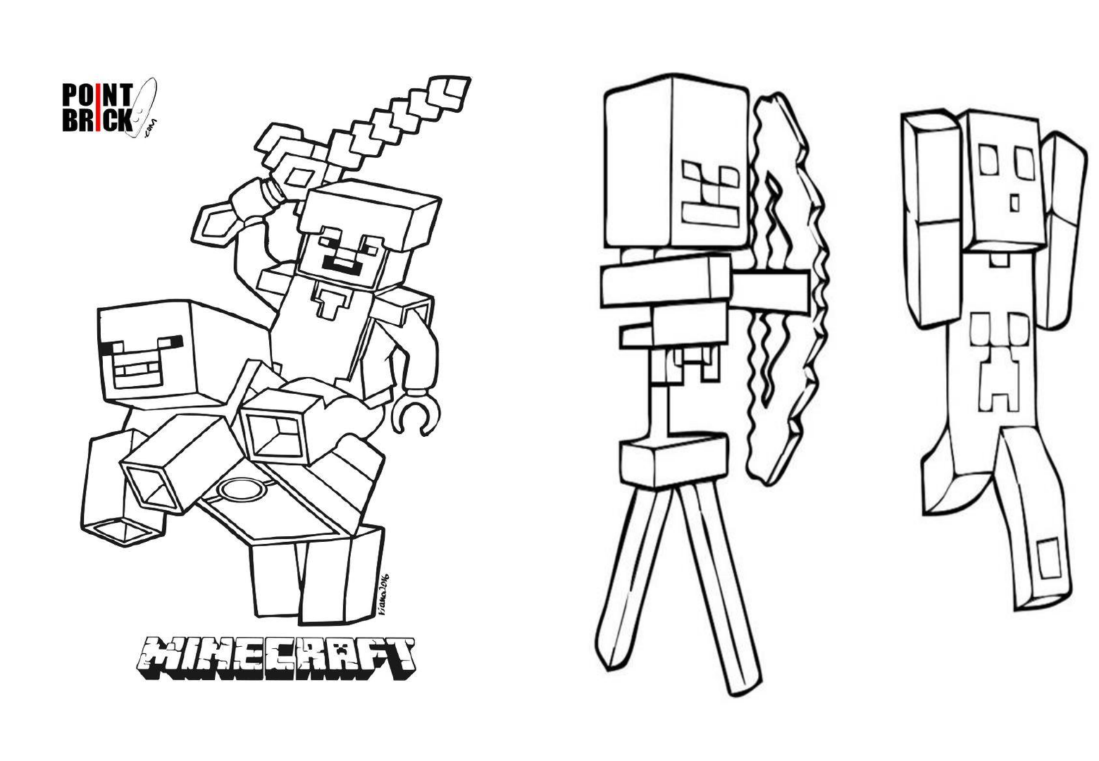 Minecraft desenho para imprimir-11 - Alfabetização e Letramento