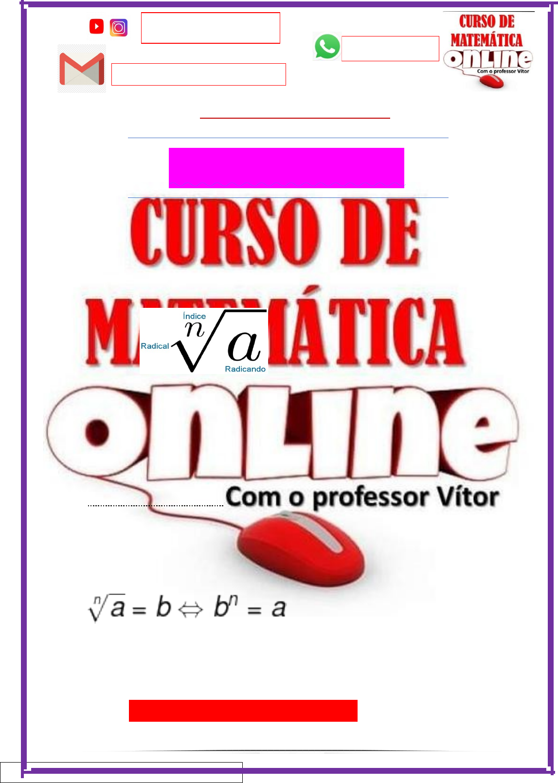 Como simplificar uma raiz quadrada m, sem a decomposição de fatores pr