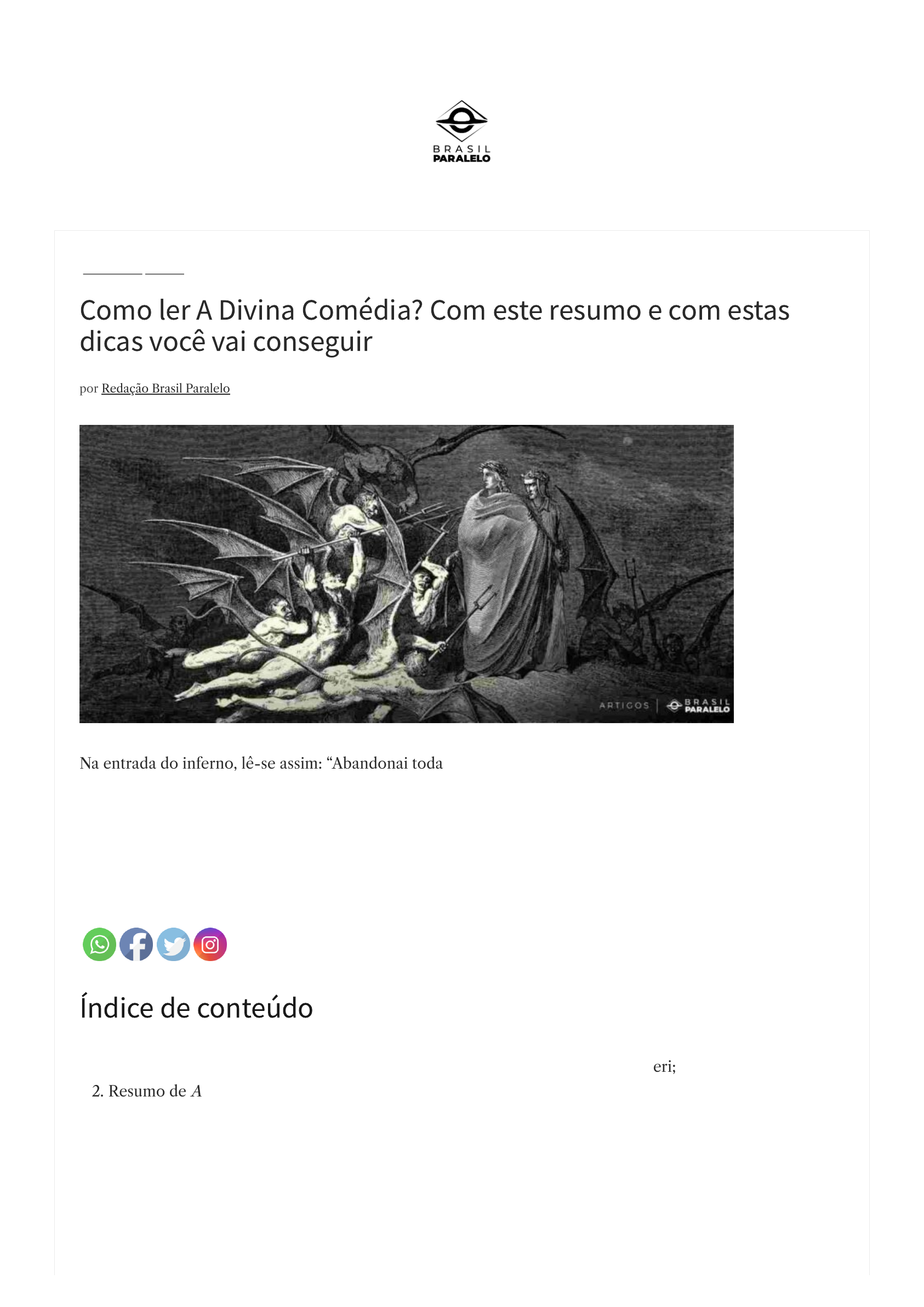 Como Ler A Divina Comédia? Guia Completo do Livro