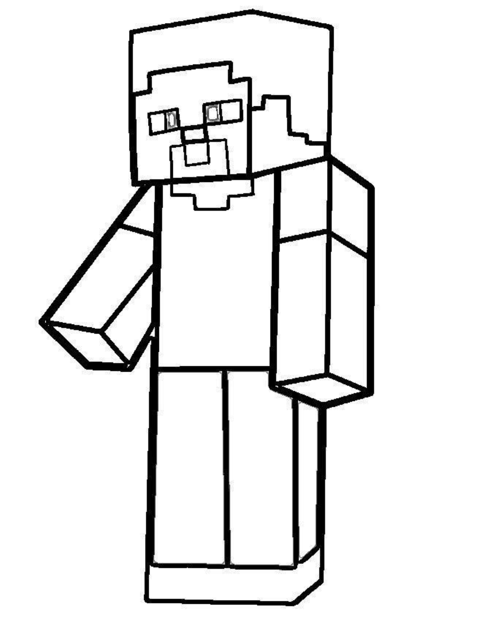 Minecraft para colorir e imprimir!