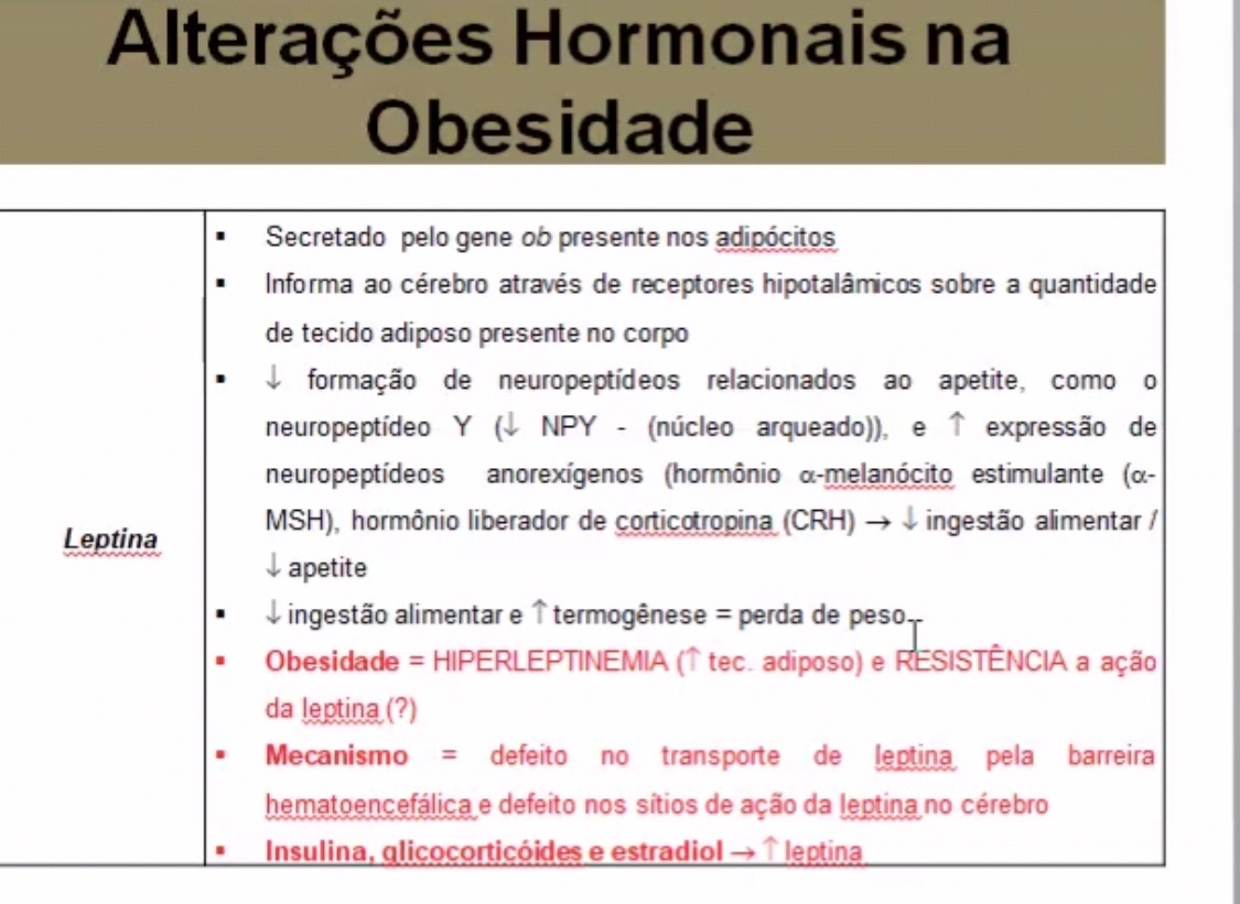 Obesidade - Fisiopatologia