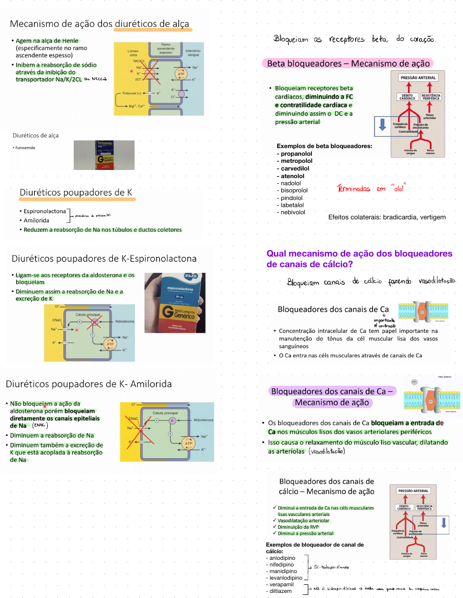 2 Mecanismos de Acao dos Anti-hipertensivos - Farmacologia I