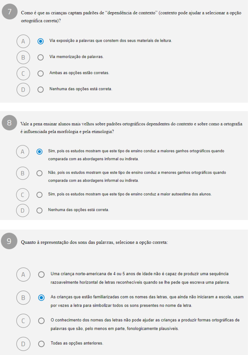 10 Quiz Aprender a escrever palavras - Alfabetização e Letramento