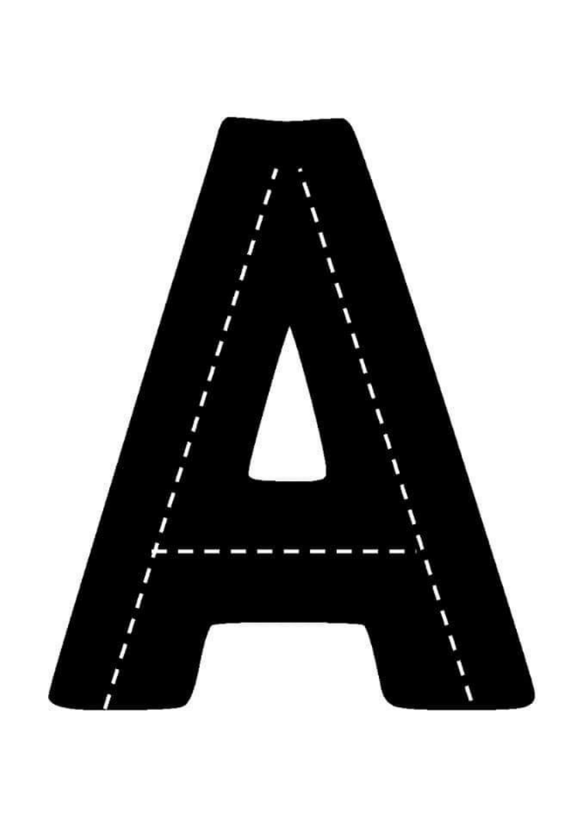 Pista de carrinhos com letras do alfabeto