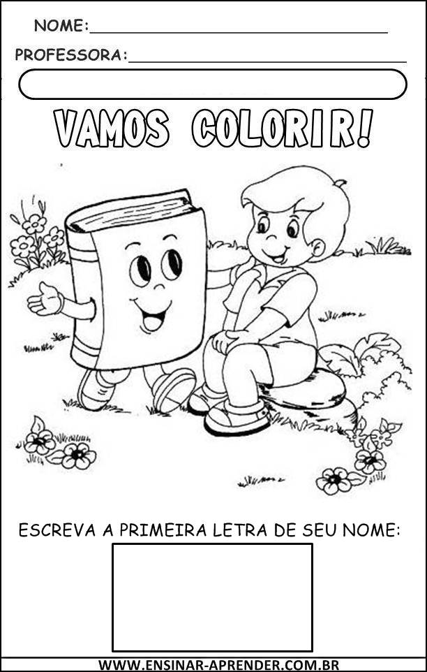 Atividades com desenhos para colorir - A Arte de Ensinar e Aprender