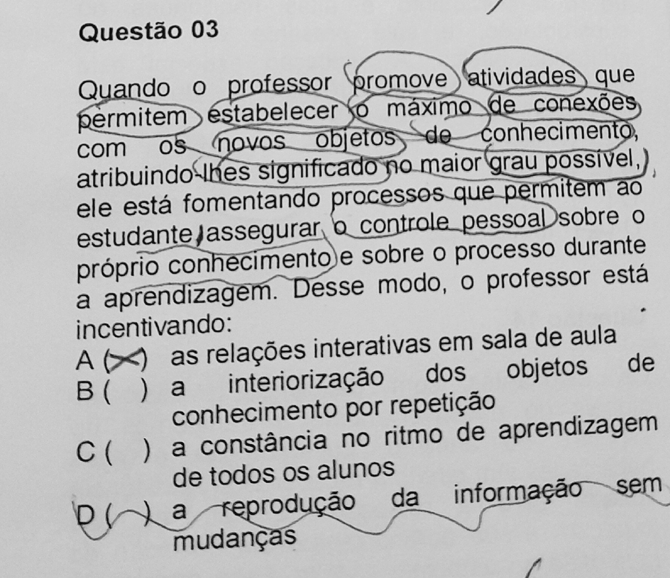 Prova concurso público educação infantil banca IBAM Educação Infantil