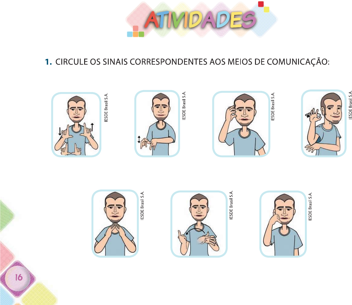 Atividade De Meios De Comunicação Libras