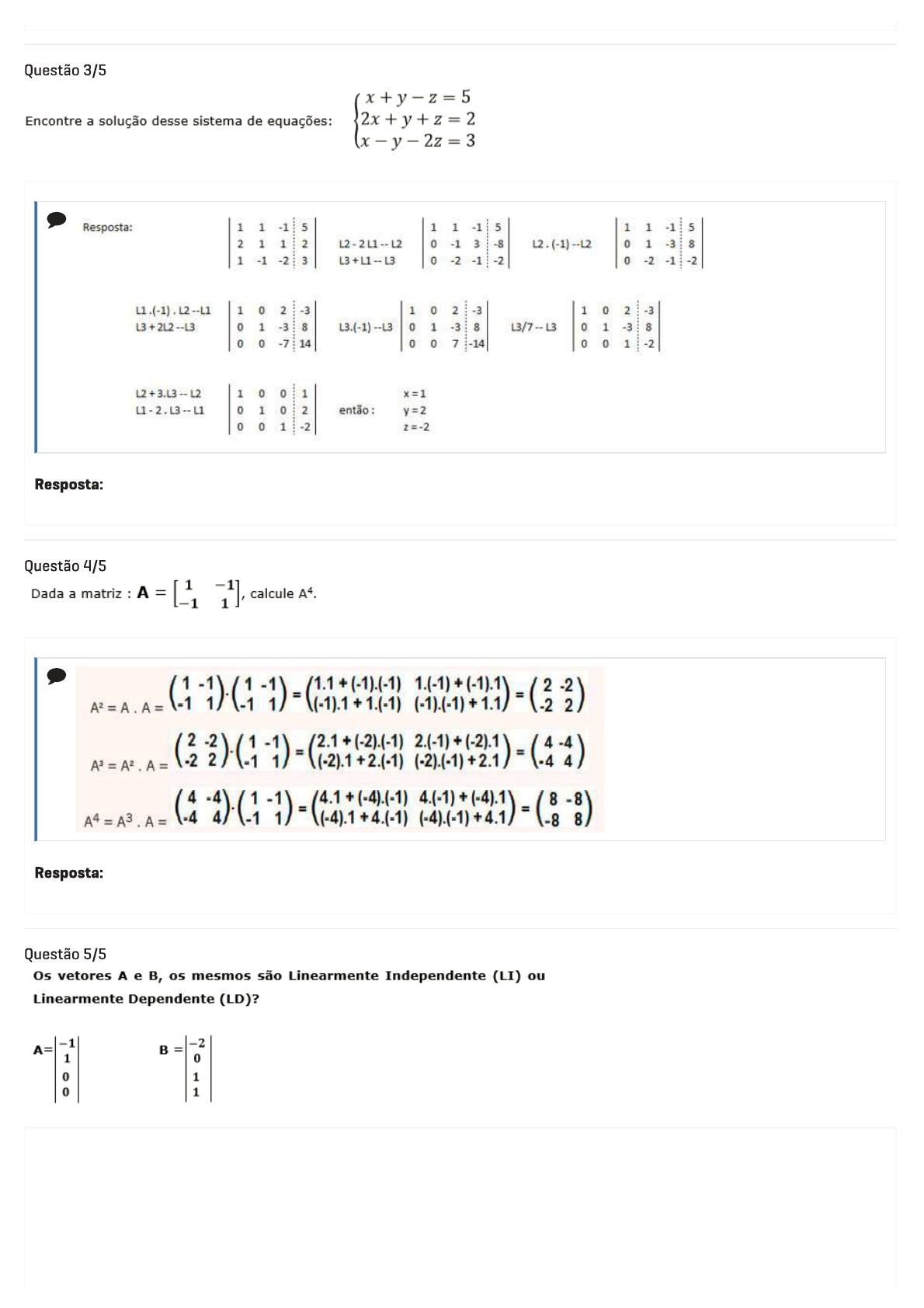 GB Disc Álgebra Linear Álgebra Linear I