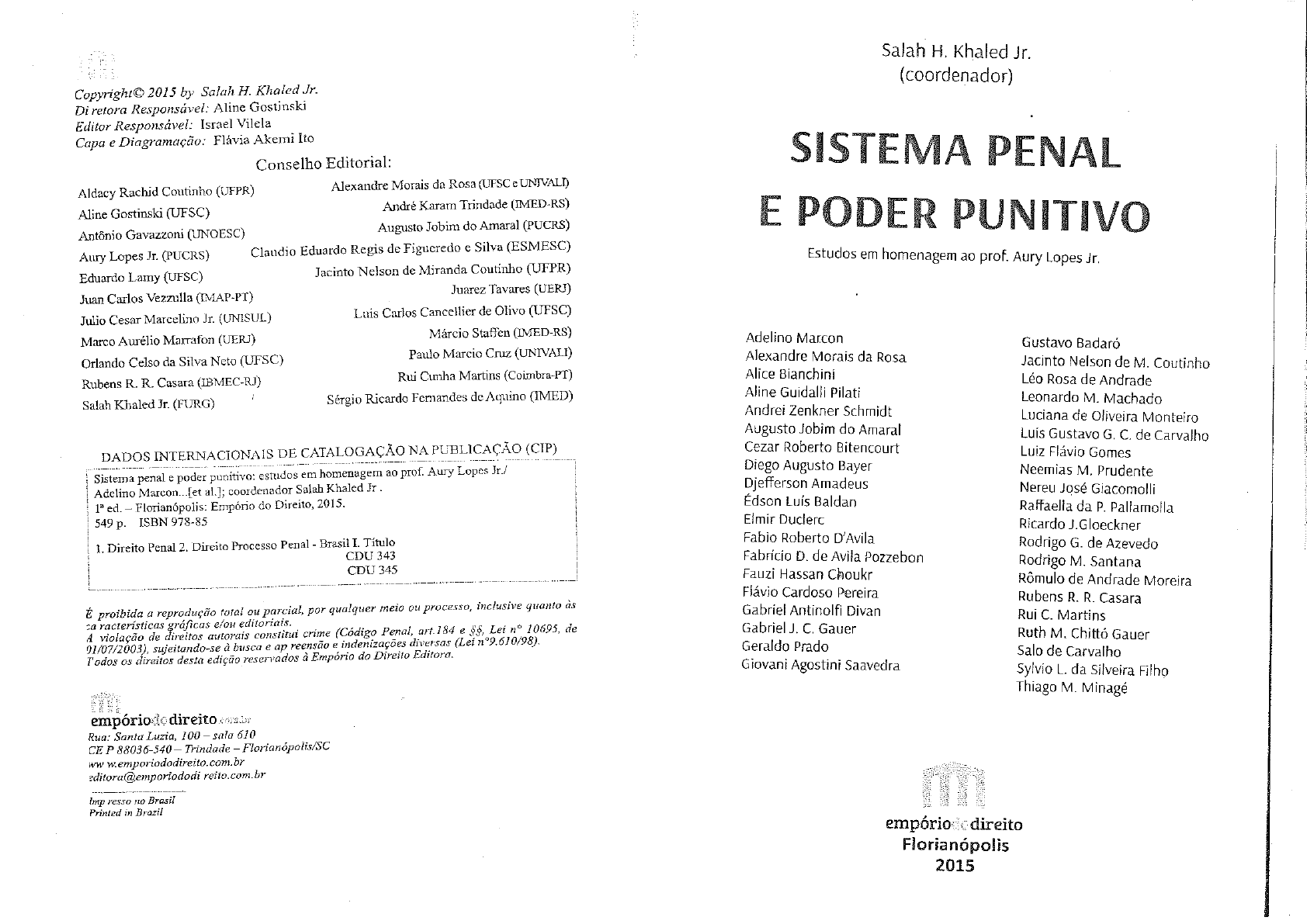 Sistema Penal E Poder Punitivo - Direito Penal I