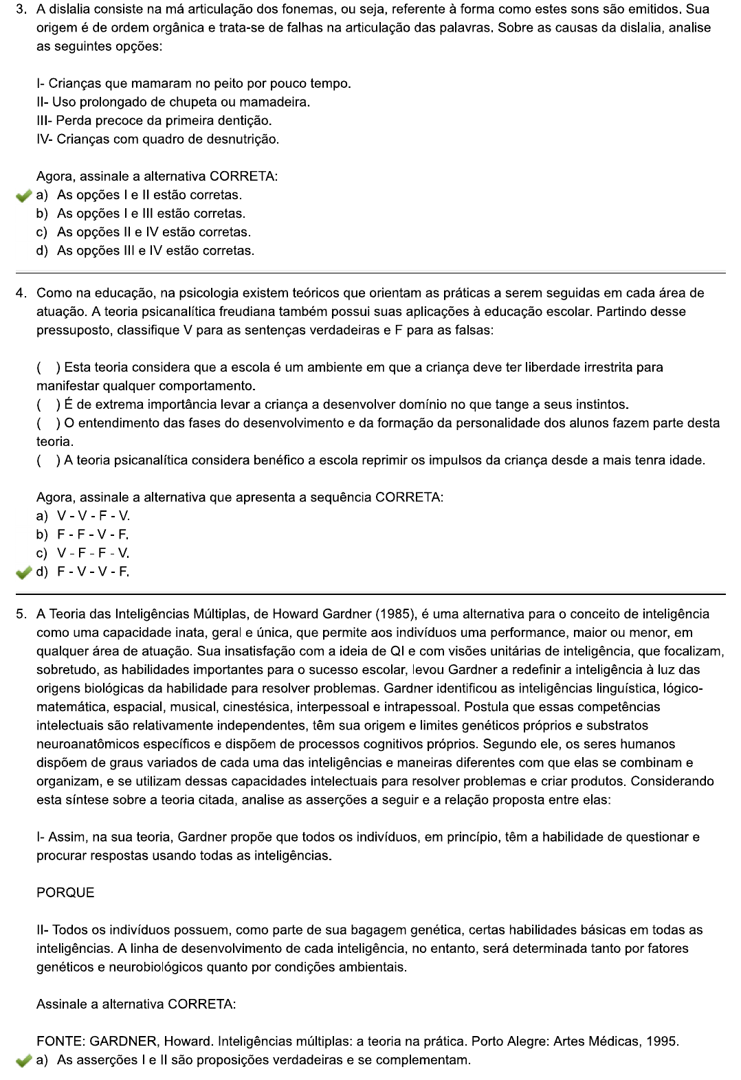 Avaliação Final (Objetiva) - Psicologia Da Educação E Da Aprendizagem ...